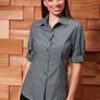 Premier PR317 Ladies Cross-Dye Roll Sleeve Shirt NEW Size S / UK 10 Image 2