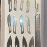Vintage 13 Stainless Steel Scalpel Blades with Handle Repair Tool Set replaceable knives Wood Carving Knifes Tools Woodworking Cutter Hand Tool Set Sculptural Image 3