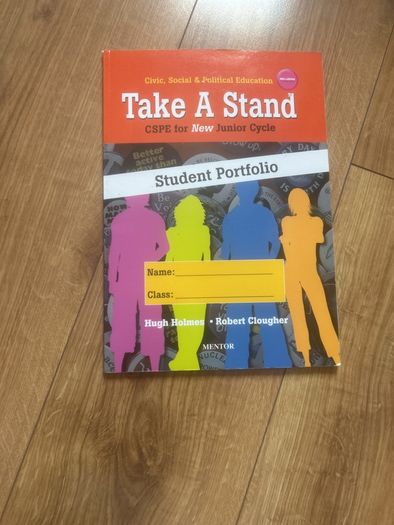 Take a stand CSPE work book and portfolio book junior cert books