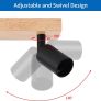 Black Retro Wood Ceiling Light Fitting,3 Way Spot Light Ceiling,Bedroom Lights Ceiling with E27 Bases,Adjustable Black Ceiling Light,Kitchen Lights Ceiling,Living Room Lights Image 5