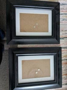 Black timber picture frames
