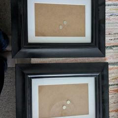 Black timber picture frames