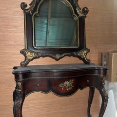 Hall table console and mirror
