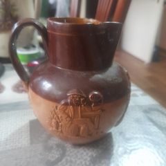 Antique Doulton Lambeth Stoneware Jug, likely from the late 19th century