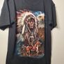 Vintage Wild T Shirt American Indian Eagle Horse Print Front And Back Size Medium Image 6