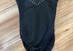 Black gymnastics one piece age 8 excellent condition!