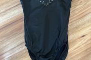 Black gymnastics one piece age 8 excellent condition!