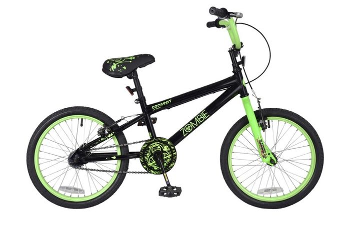 Concept Zombie BMX 18" Wheel, Single Speed Neon Green