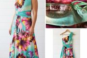 Portobello punk designer maxi dress vintage y2k holidays event tropical