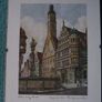 8 X Signed etchings of Rothenburg W. Germany by Ernst Geissendorfer - Circa 1950's Image 8