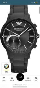 Emporio Armani Black Smartwatch