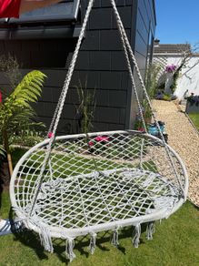 hanging double chair swing