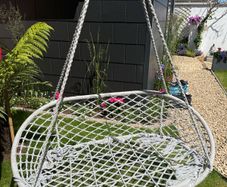 hanging double chair swing