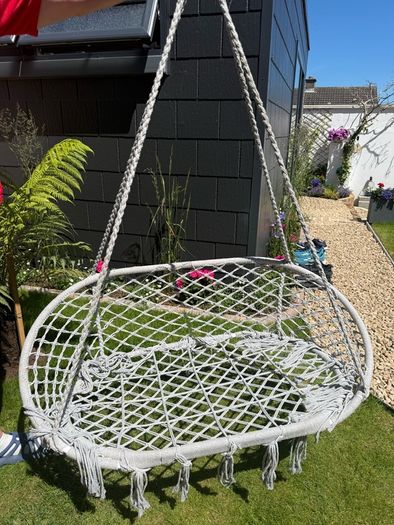 hanging double chair swing