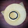 Lime green wide brim hat Image 2