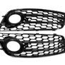 NEW Honeycomb Front Fog Light Grille Covers For AUDI A4 B8 S-Line S4 2008-2012 Image 6