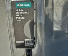 3 Homebase Extendable Metal Curtain Poles