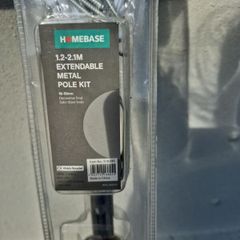 3 Homebase Extendable Metal Curtain Poles