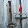 Vintage French Foils, Epee, Sabre and fencing mask. c1920 Image 6