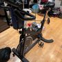Stationary exercise bike with computer