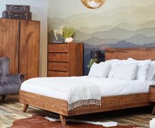 Solid wood Super King Bed + Emma Premium Mattress