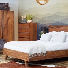 Solid wood Super King Bed + Emma Premium Mattress