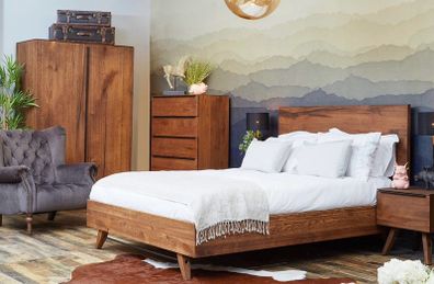Solid wood Super King Bed + Emma Premium Mattress