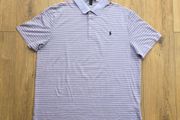 Ralph Lauren RLX Golf Striped Polo Shirt Size 2XL