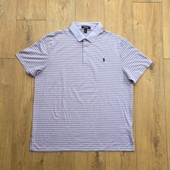 Ralph Lauren RLX Golf Striped Polo Shirt Size 2XL
