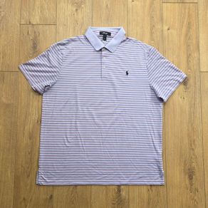 Ralph Lauren RLX Golf Striped Polo Shirt Size 2XL
