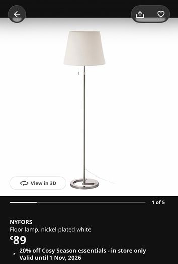 IKEA Nyfors Floor Lamp