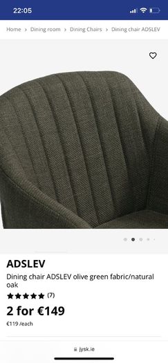 Green dining chair