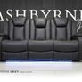 Ashbyrne Electric Leather Recliner Sofa Set Image 5