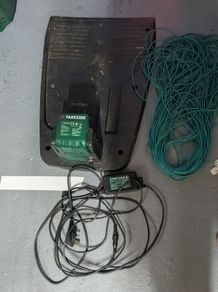 Parkside robot mower base, charger and cable