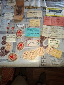 A Lot of Old Label's Cards Teabag etc. sold as a lot, Postage Available or Collection