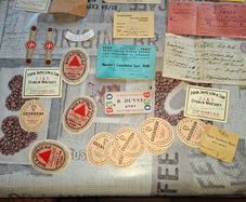 A Lot of Old Label's Cards Teabag etc. sold as a lot, Postage Available or Collection