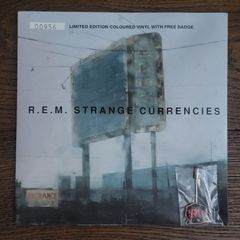 R.E.M. - Strange Currencies 7" sleeve only (with badge)