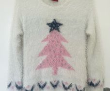 Fluffy Christmas jumper size UK8