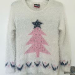 Fluffy Christmas jumper size UK8