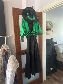 witch dress and hat