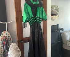 witch dress and hat