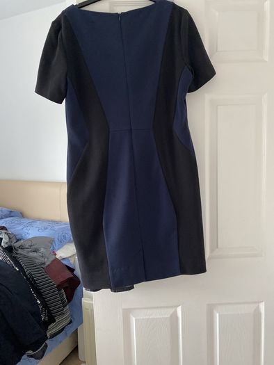 navy and black dress
