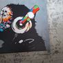 Monkey With Headphones DJ Banksy Image 4