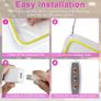 Neon Open Signs, 16.5x 9 Ultra Bright Open Sign, Neon Open Sign with ON/OFF Switch, Electric Light Up Sign for Shop, Stores, Salons, Parties, Window, Restaurant (Pink&Yellow) Image 7