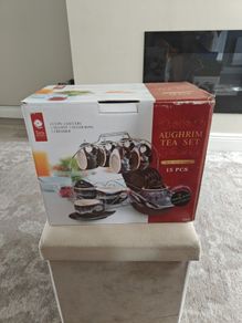 Aughri. Tea set with metal stand