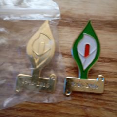 pair of Easter lillies centenary versions