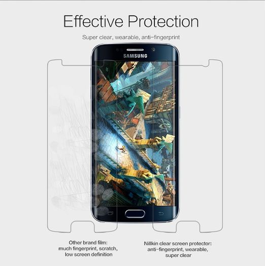 Full Curved 3D PET Screen Protector For Samsung Galaxy S6 Edge Plus