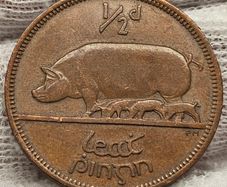 Ireland 1967 1/2d Halfpenny