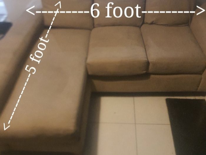 3 seater L-shape couch made by The Sofa Factory.