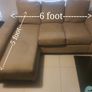 3 seater L-shape couch made by The Sofa Factory. Image 4
